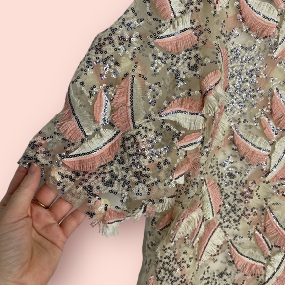 Zara sheer sequin top - Picture 5 of 5